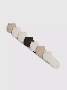 Paquete de 7 pares de calcetines de texturizados para zapatillas