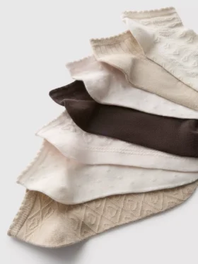 Paquete de 7 pares de calcetines de texturizados para zapatillas