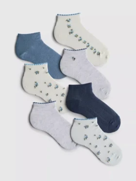 Paquete de 7 pares de calcetines de zapatillas con estampado discreto
