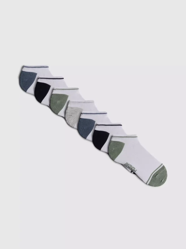 Paquete de 7 pares de calcetines de zapatillas con los días de la semana