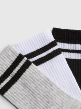 Paquete de 7 pares de calcetines deportivos acanalados