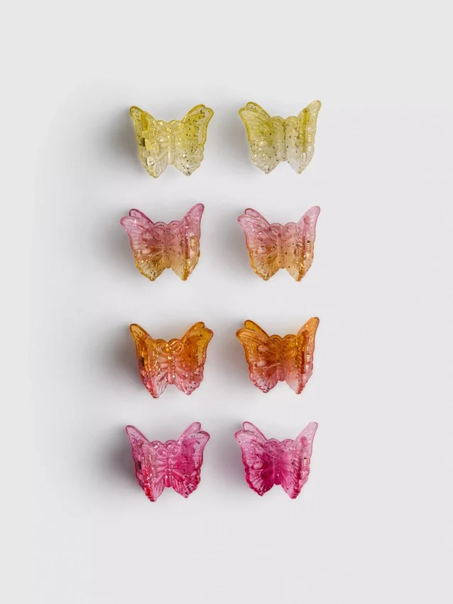 Paquete de 8 pinzas de mariposa