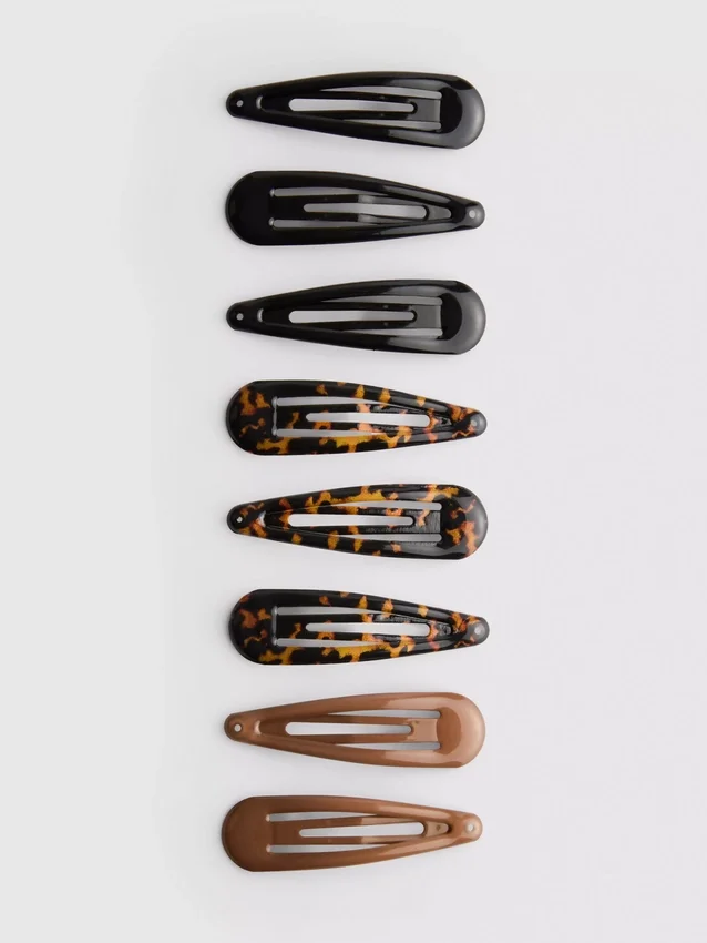 Paquete de 8 pinzas para el cabello