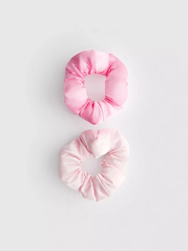 Paquete de 9 scrunchies gigantes de satén para dormir