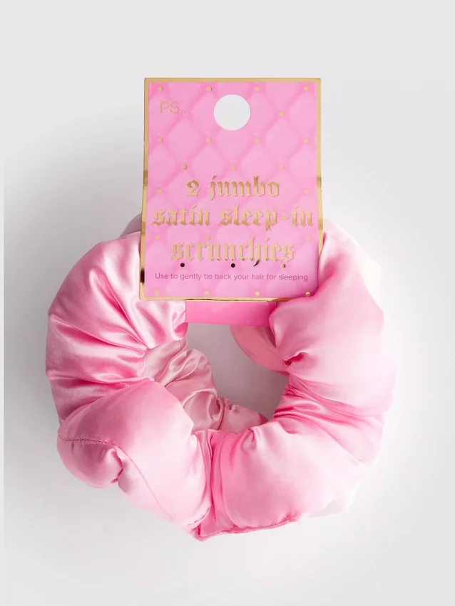 Paquete de 9 scrunchies gigantes de satén para dormir