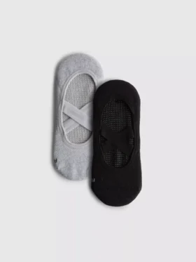 Paquete de dos pares de calcetines antideslizantes para yoga