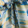 Pareo de playa midi estampado con corte cruzado