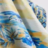 Pareo de playa midi estampado con corte cruzado