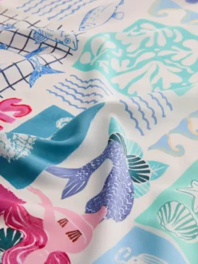Pañuelo estampado de 70 x 70
