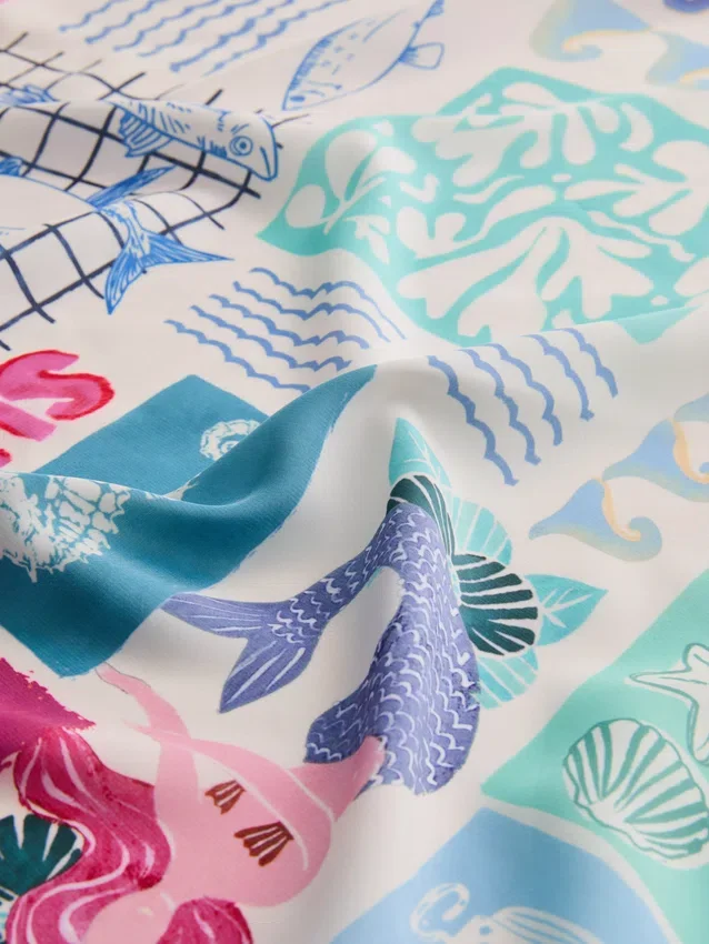 Pañuelo estampado de 70 x 70