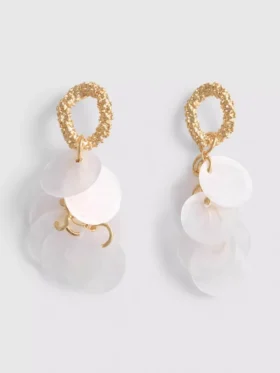 Pendientes de disco colgantes