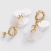 Pendientes de disco colgantes
