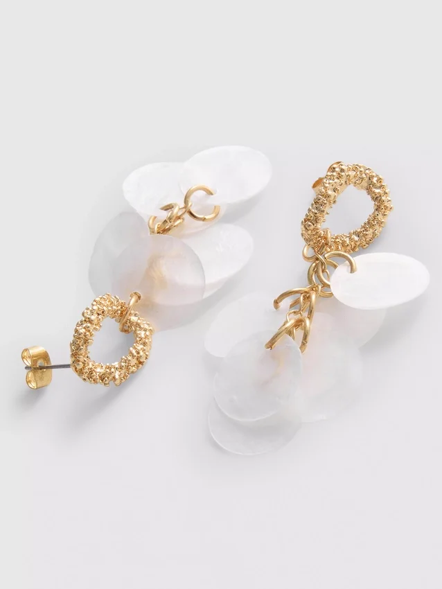 Pendientes de disco colgantes