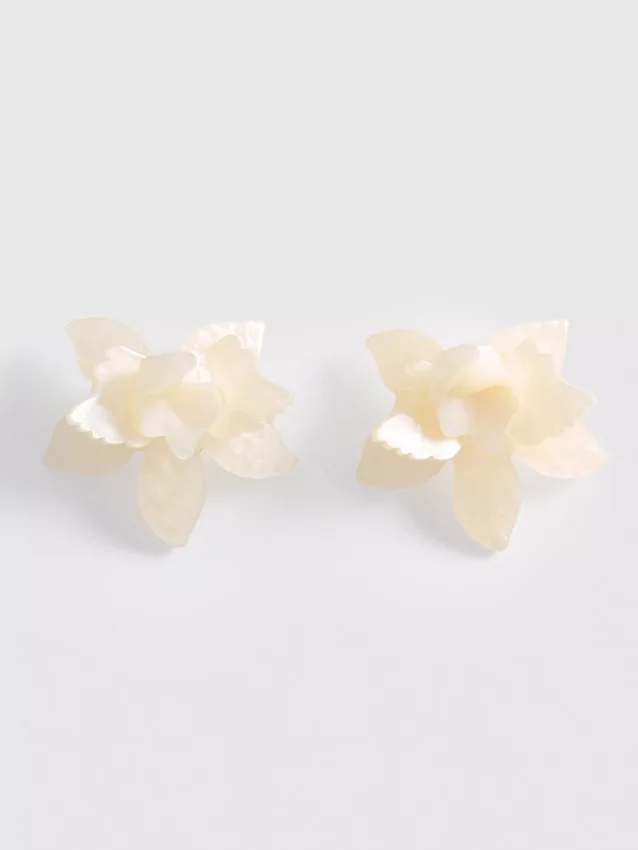 Pendientes florales 3D de Paula Echevarría