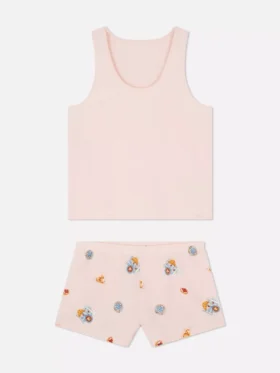 Pijama corto de algodón
