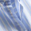 Pijama de algodón a rayas estilo Oxford