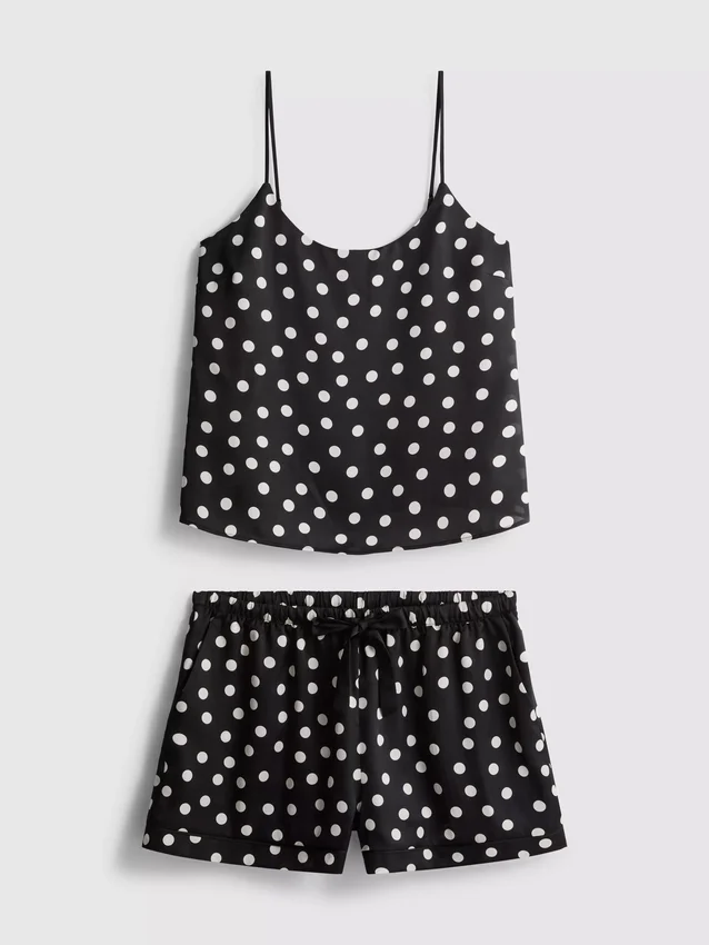 Pijama de camisola y pantalones cortos