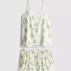 Pijama de camisola y pantalones cortos