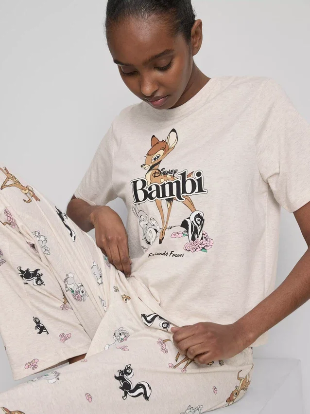 Pijamas con estampado de Disney de mezcla de algodón