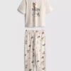 Pijamas con estampado de Disney de mezcla de algodón