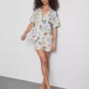 Pijamas corto estilo boyfriend