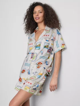 Pijamas corto estilo boyfriend