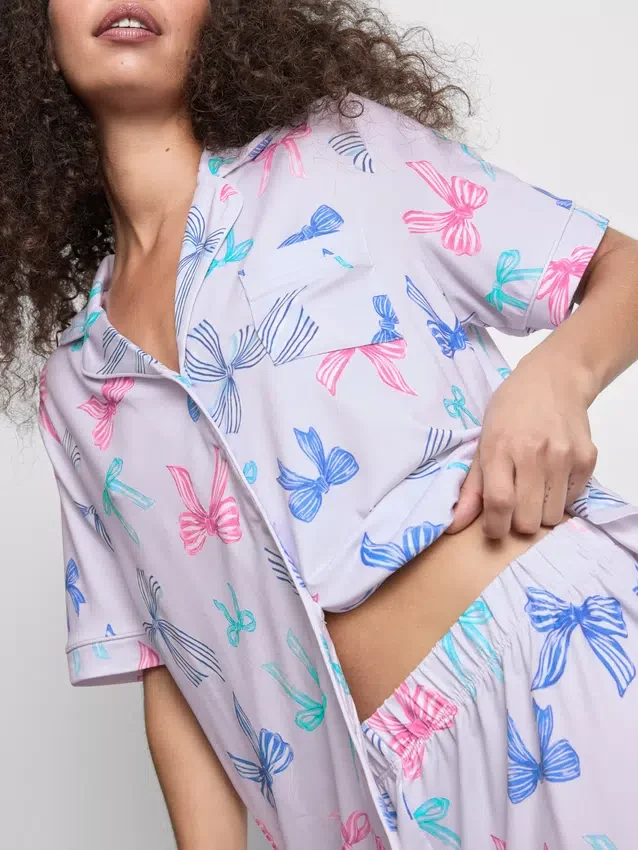 Pijamas corto estilo boyfriend