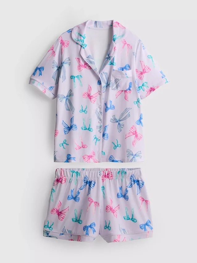 Pijamas corto estilo boyfriend