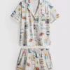 Pijamas corto estilo boyfriend