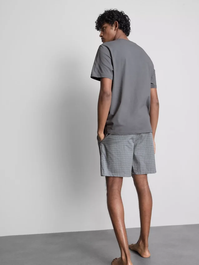 Pijamas cortos a cuadros