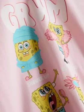 Pijamas cortos con diseño de Bob Esponja
