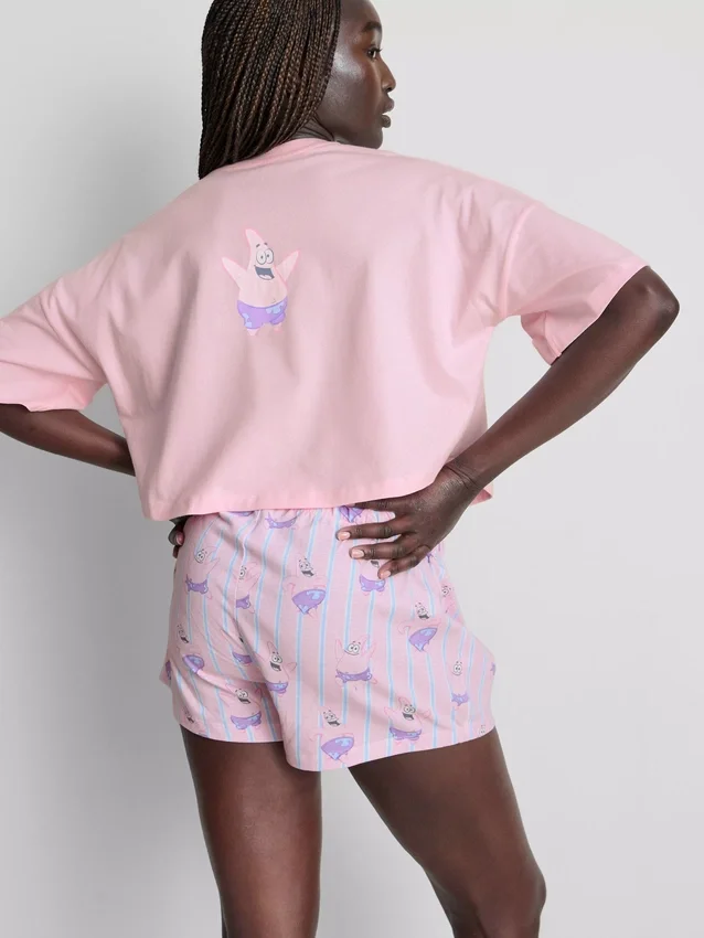 Pijamas cortos con diseño de Bob Esponja