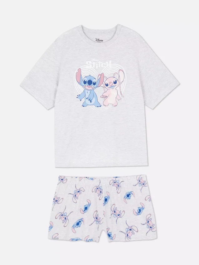 Pijamas cortos con diseño de Stitch de Disney