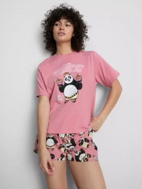Pijamas cortos con personajes de Kung Fu Panda