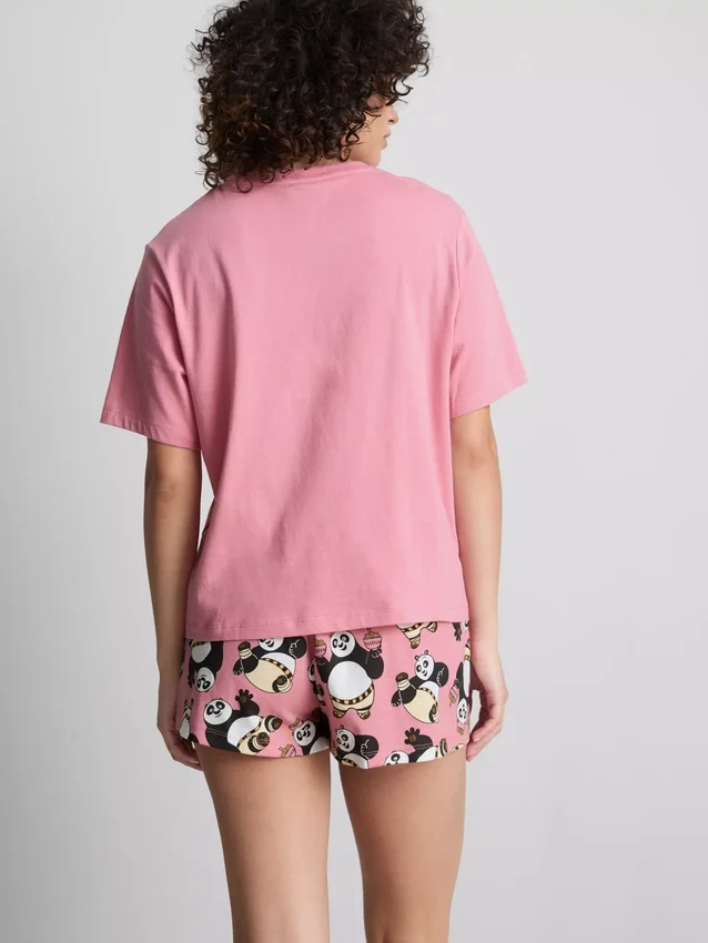 Pijamas cortos con personajes de Kung Fu Panda