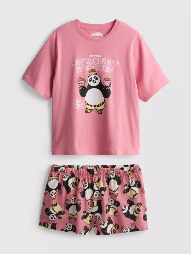 Pijamas cortos con personajes de Kung Fu Panda
