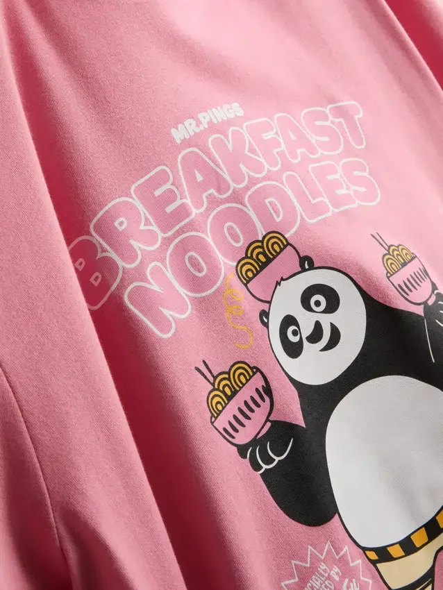Pijamas cortos con personajes de Kung Fu Panda