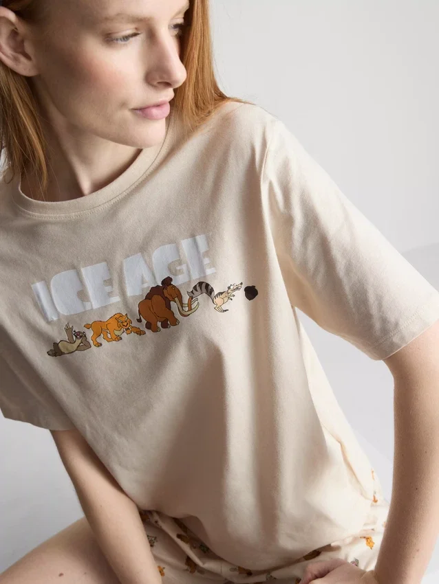 Pijamas cortos de algodón con diseño de «La Edad de Hielo» de Disney