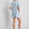 Pijamas cortos de algodón con diseño de Stitch de Disney