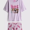 Pijamas cortos de algodón con estampado de Bratz
