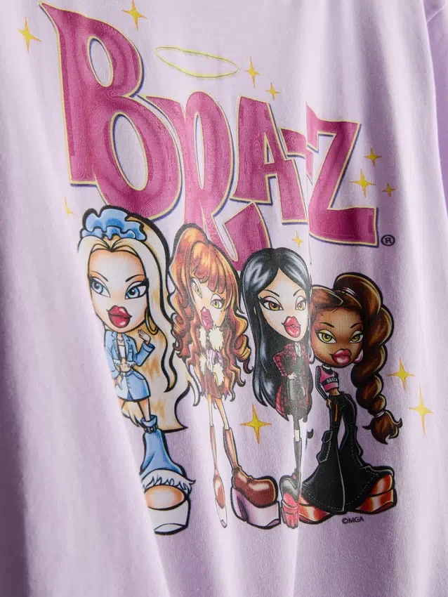 Pijamas cortos de algodón con estampado de Bratz