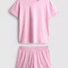 Pijamas cortos de camisas de algodón