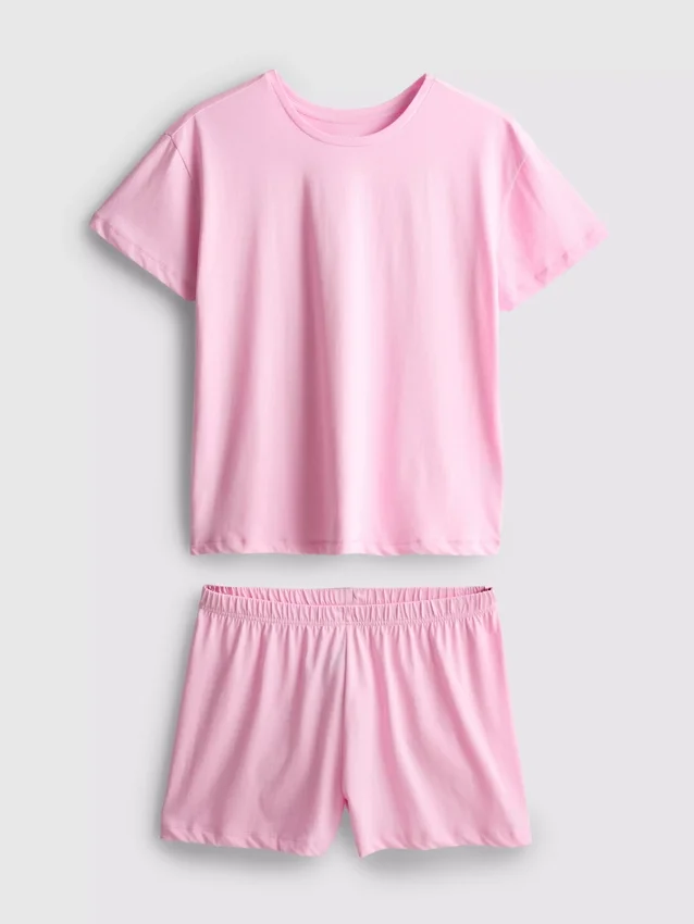 Pijamas cortos de camisas de algodón