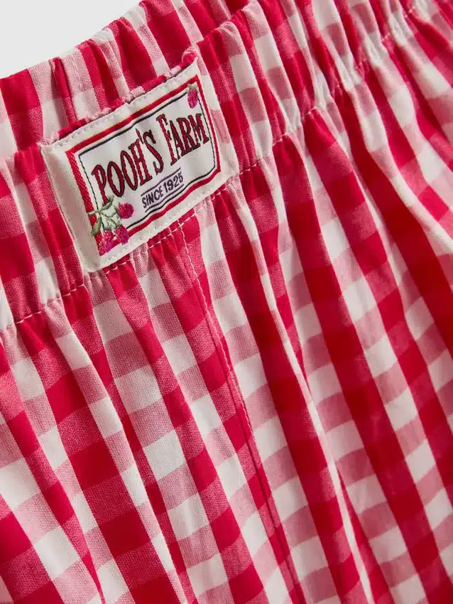 Pijamas cortos de cuadros de Winnie the Pooh de Disney
