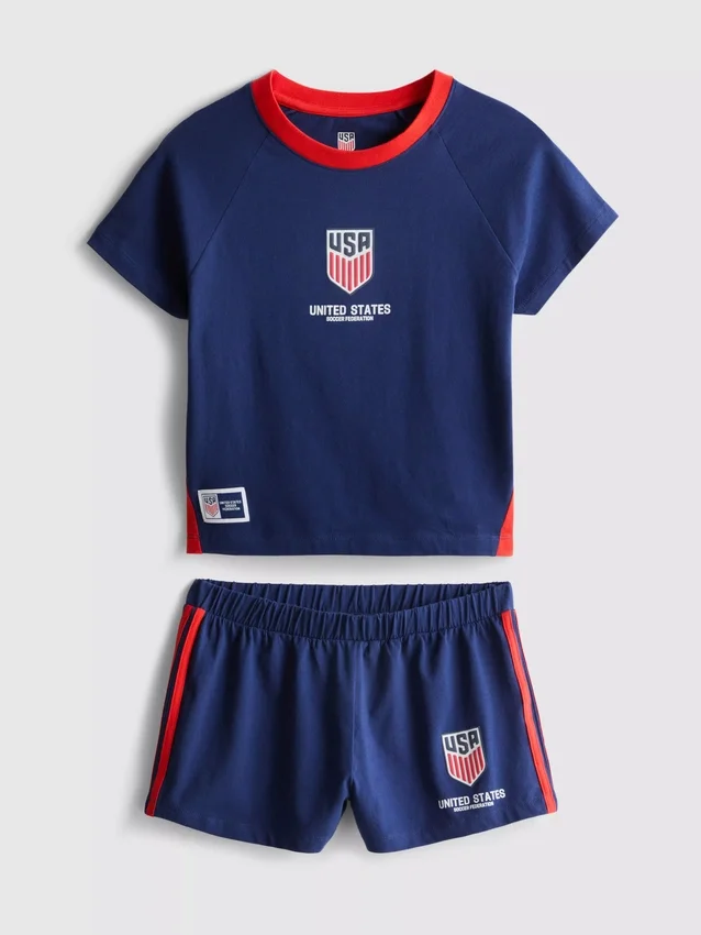 Pijamas cortos de fútbol americano de EE. UU.