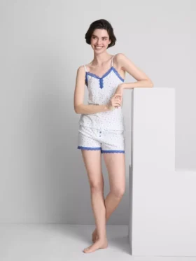 Pijamas cortos elásticos con alto contenido de algodón