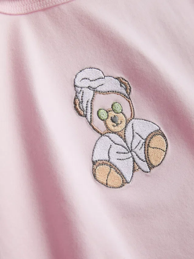 Pijamas cortos estampados con alto contenido de algodón