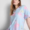 Pijamas cortos estilo boyfriend con estampado de Bob Esponja