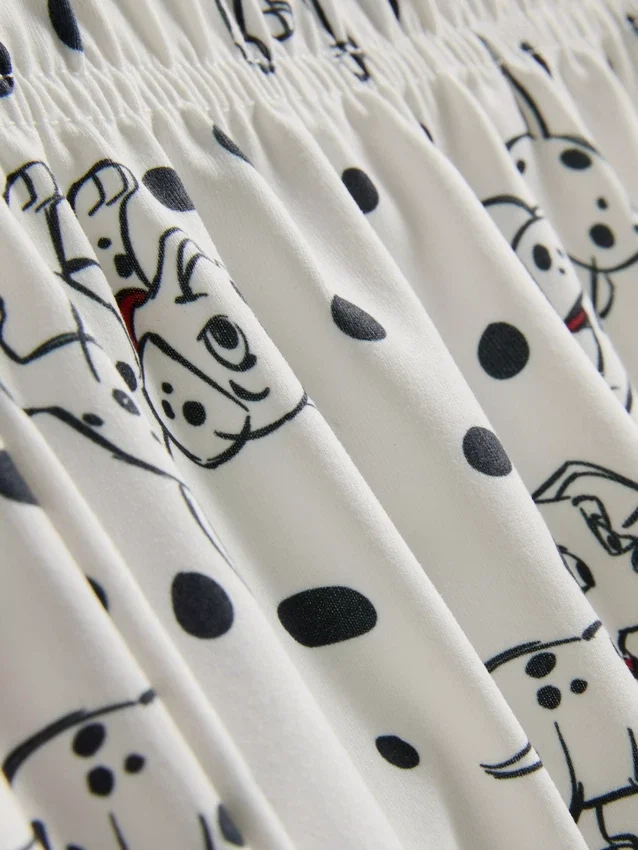 Pijamas cortos estilo boyfriend con estampado de «Los 101 dálmatas» de Disney