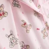 Pijamas cortos estilo boyfriend con estampado de ositos